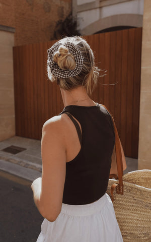 Gingham Scrunchie