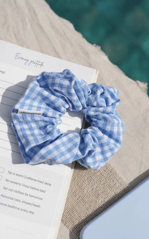 Gingham Scrunchie