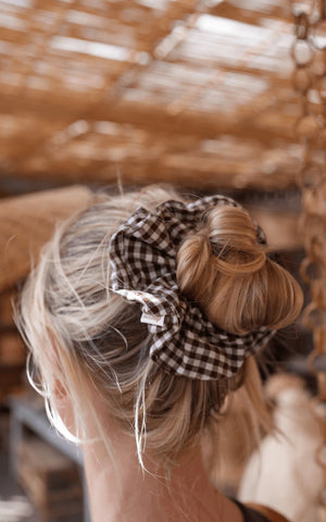Gingham Scrunchie